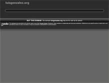 Tablet Screenshot of luisgonzalez.org